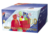 купить фейерверк Новогодний подарочек на Новый год, на свадьбу, на праздники в Москве недорого -  магазин пиротехники РОМАР - ROMAR_fireworks